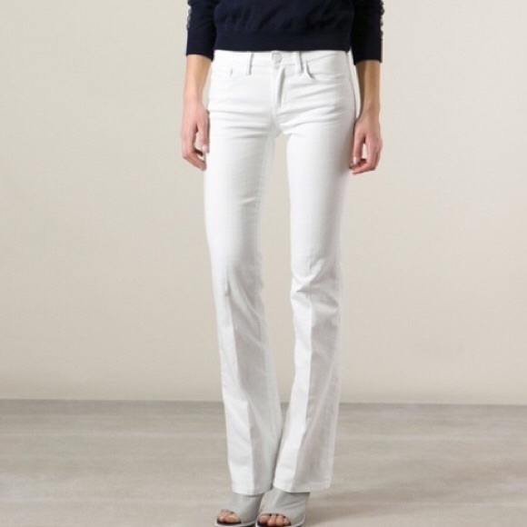 tory burch white jeans